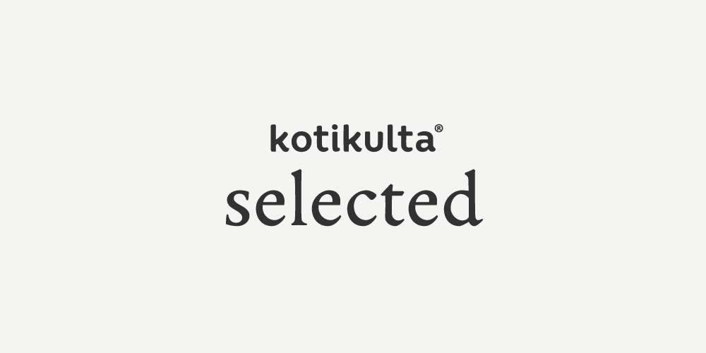 Kotikulta selected, musta logo luonnonvalkoisella tai vaaleanharmaalla pohjalla.